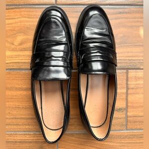 Classic H&M Black Leather Loafers
